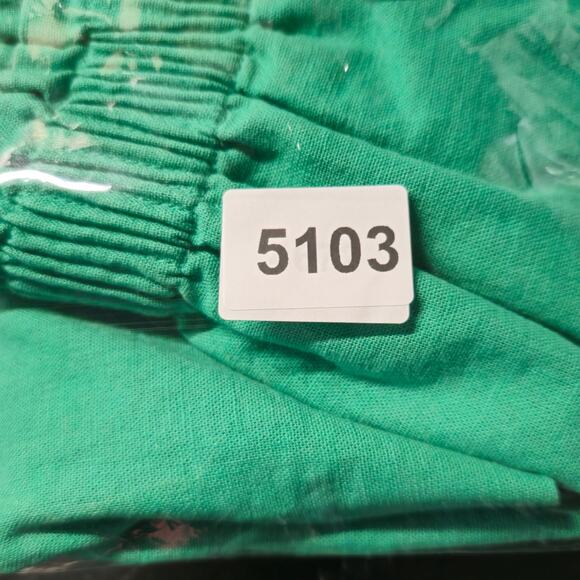 🌼J. Crew Skirt Womens Size 0 Green Linen Blend Pull On Midi Smocked Waist - Picture 7 of 7